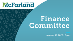Thumbnail image for Finance Committee 1/15/26